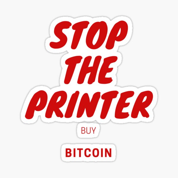 Arrêtez l'imprimante Sticker