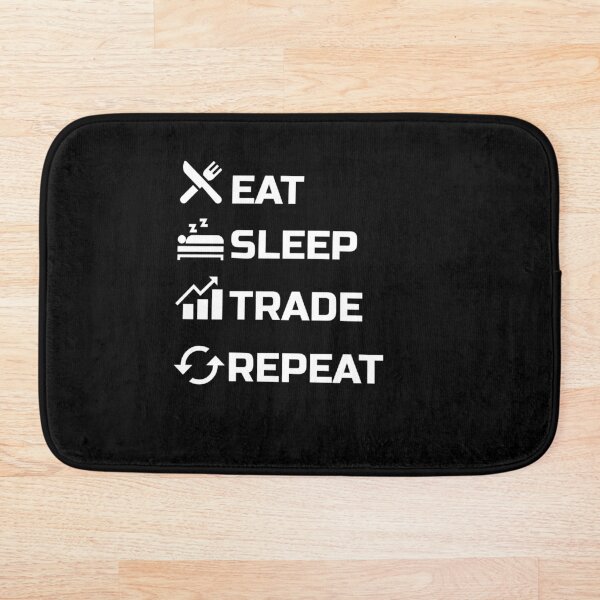 Item preview, Eat Sleep Trade Repeat Stock Market Trader Gift Cryptocurrency designed and sold by RainbowChildArt.