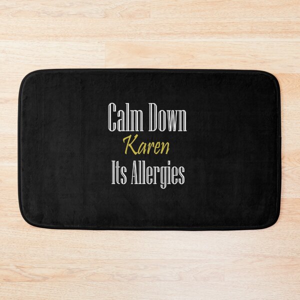 Item preview, Calm Down Karen It's Allergies Face Mask - Funny Karen Face Mask - Funny Face Mask - Reusable Mask - Washable Mask designed and sold by piscado.