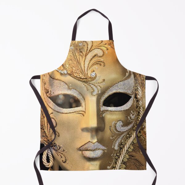 Item preview, Venetian mask, white gold designed and sold by DeVeauDesign.
