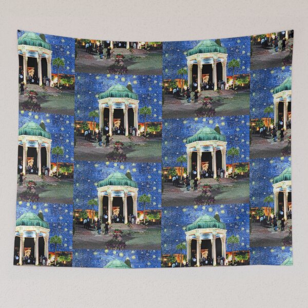 Item preview, Tomb of Great persian poet Hafez under the starry night designed and sold by Mehrzad Hatami.