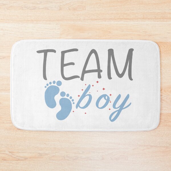 Item preview, Boy Team Male Gender Reveals Baby's Footprint designed and sold by YSNDESIGN.
