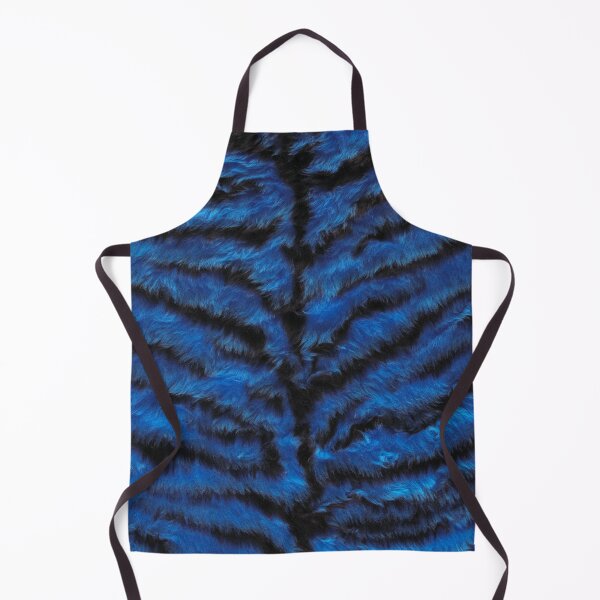 Item preview, Blue Faux Fur Apron designed and sold by Swooncake Press.