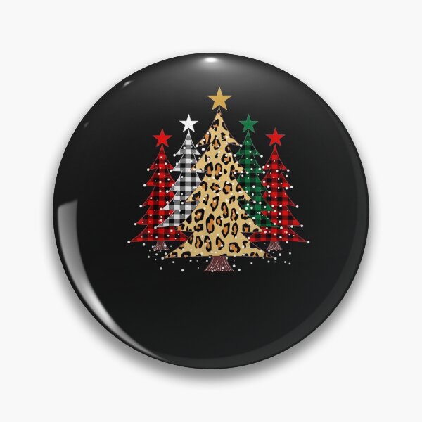Item preview, Merry Christmas Trees with Buffalo Plaid Leopard Design designed and sold by josephvinson689.
