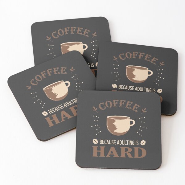 Item preview, Coffee Because Adulting is Hard  designed and sold by Marzuqi Che Rose.