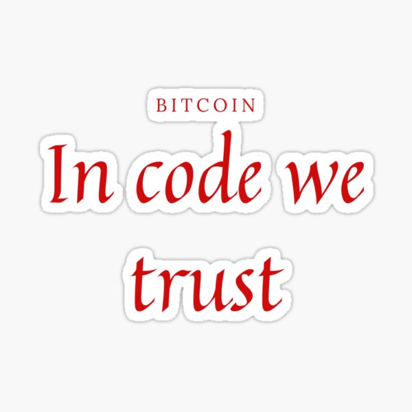 Dans le code nous faisons confiance Sticker