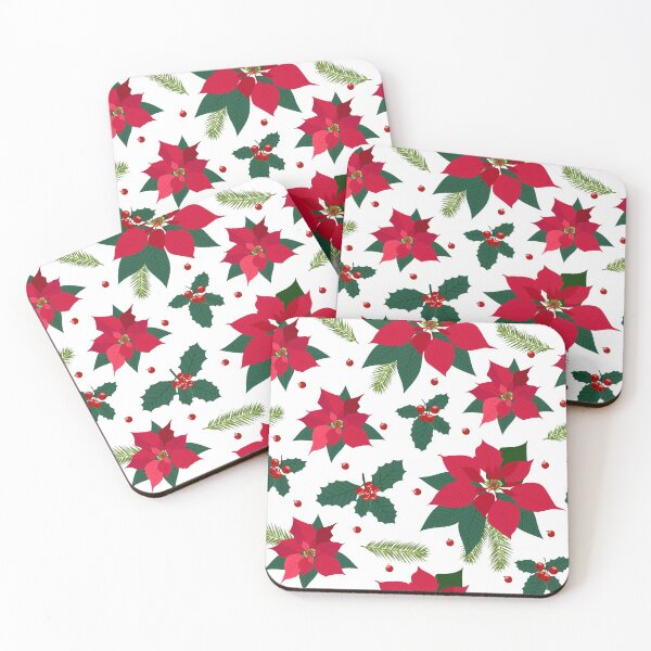Item preview, Christmas Poinsettia and Holly beery designed and sold by jannta.