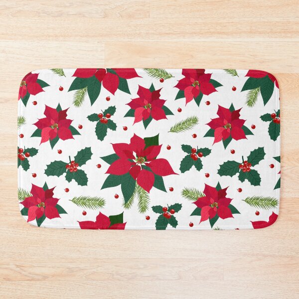 Item preview, Christmas Poinsettia and Holly beery designed and sold by jannta.