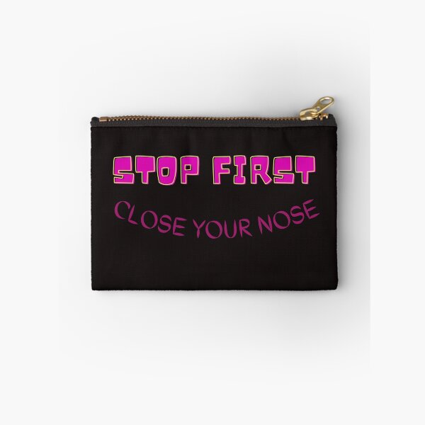 Item preview, STOP FIRST CLOSE YOUR NOSE,Colorful Text Fabric Face Mask, Adult Size designed and sold by Phanthila.