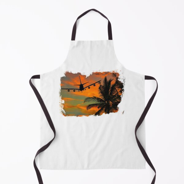 Item preview, Grunge Airplane With Palm Trees and Sunset View designed and sold by AeroAstro.