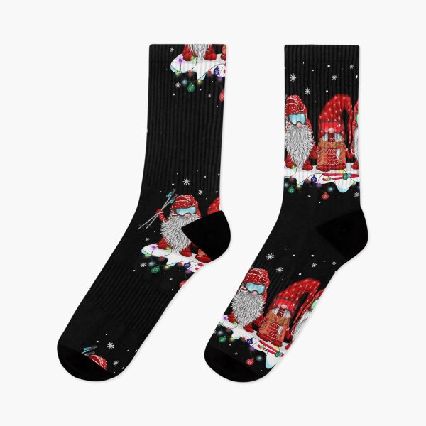 Item preview, Funny Xmas Gnomes Skiing Team Shirt Snowboarding Gnome Christmas Sports Lovers T Shirt designed and sold by tuanitus.