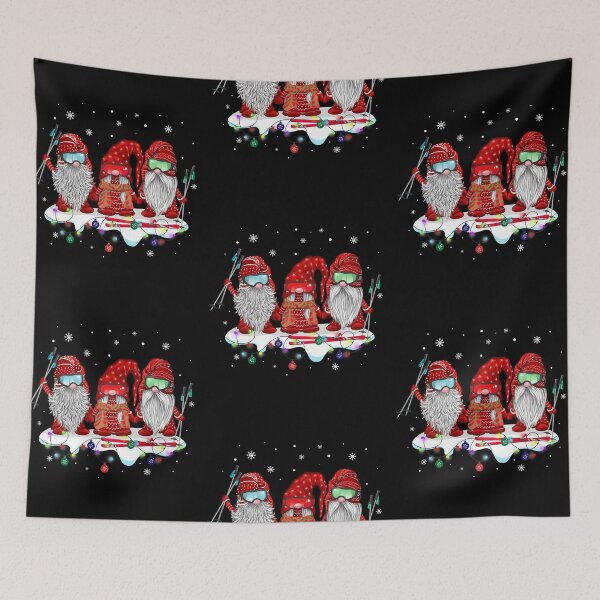 Item preview, Funny Xmas Gnomes Skiing Team Shirt Snowboarding Gnome Christmas Sports Lovers T Shirt designed and sold by tuanitus.