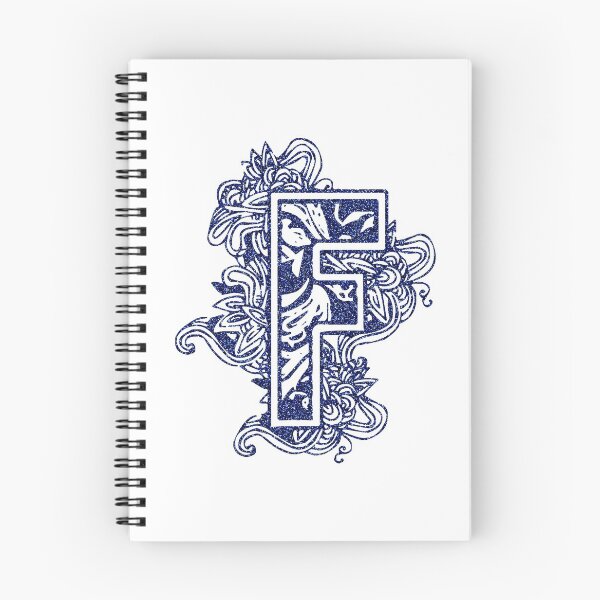 Item preview, Blue glitter floral letter F designed and sold by DarkArtStudio.