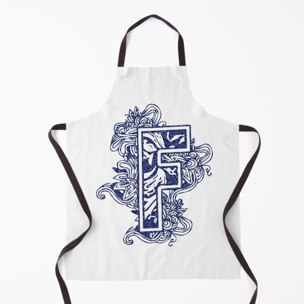 Item preview, Blue glitter floral letter F designed and sold by DarkArtStudio.