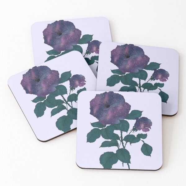 Item preview, Rose flower galaxy nebulosa night sky designed and sold by MadaFaCose.