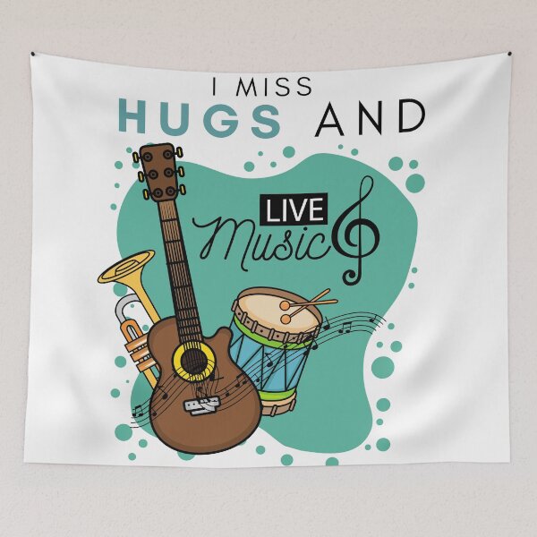 Item preview, I Miss Hugs And Live Music designed and sold by casualism.