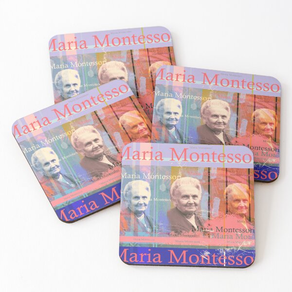 Item preview, Maria Montessori portrait, aesthetic, well-known educator designed and sold by Mauswohn.