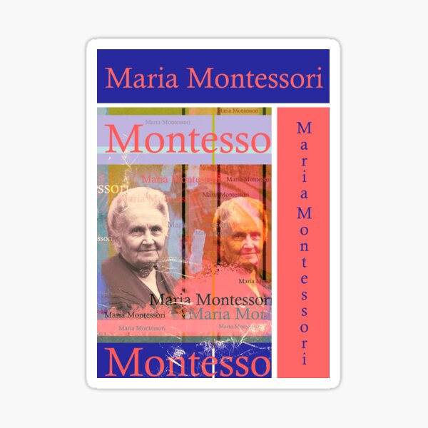 María Montessori Pegatina