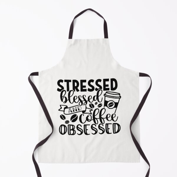 Item preview, Stressed Blessed And Coffee Obsessed A coffee drinker saying -Funny sarcastic coffee lover designed and sold by shivani21061993.