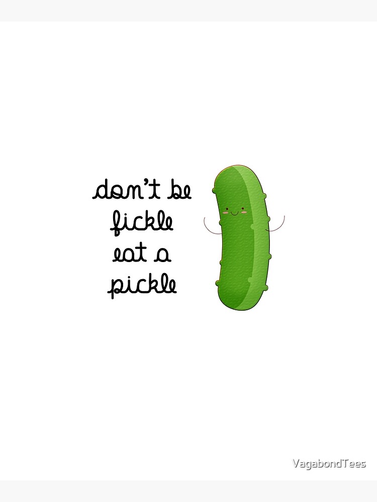 Don't be Fickle, Eat a Pickle, Mens Womens Funny Pickle Gifts Apron for  Sale by VagabondTees