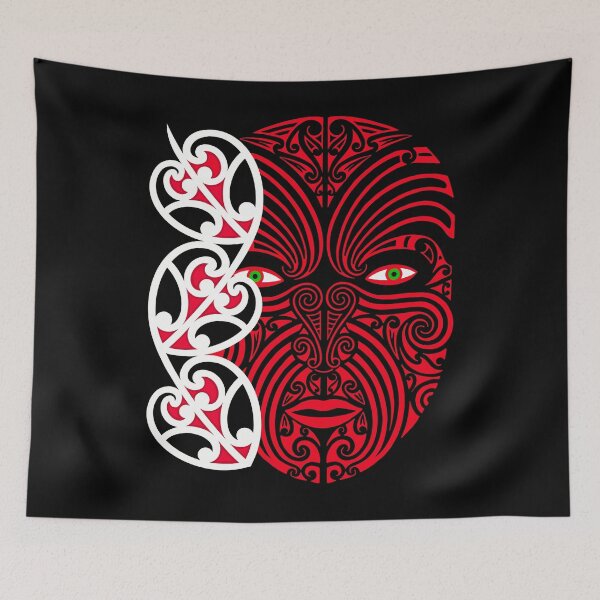 Artikelvorschau, Maori Gesicht entworfen und verkauft von tattoocreater.