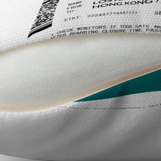 Alternate view of Boarding Pass 5748x5748 GC Throw Pillow