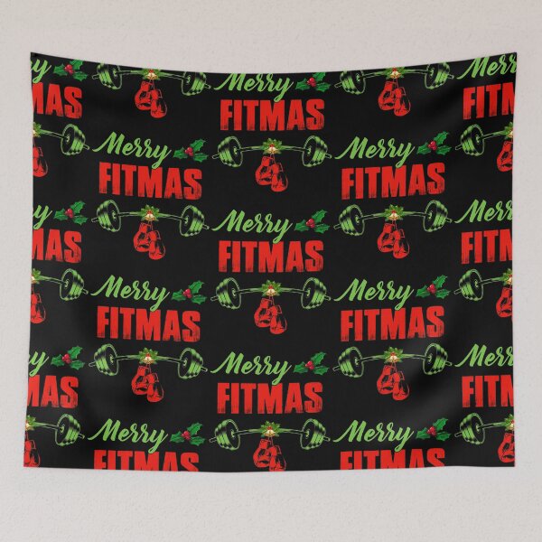 Item preview, Funny Boxing Lifting Merry Fitmas Shirt Kickboxing Gym Workout Christmas Xmas T Shirt designed and sold by tuanitus.