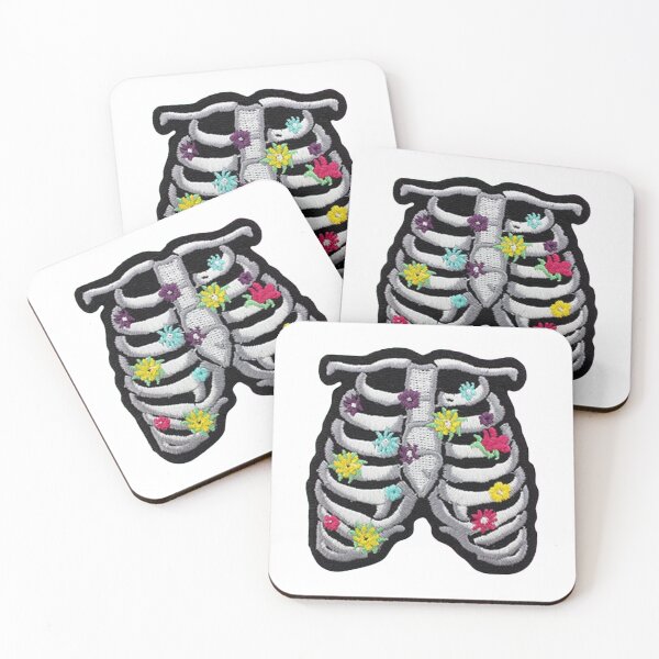Item preview, Floral Ribcage Sticker designed and sold by designolo.