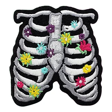 Artwork thumbnail, Floral Ribcage Sticker by designolo