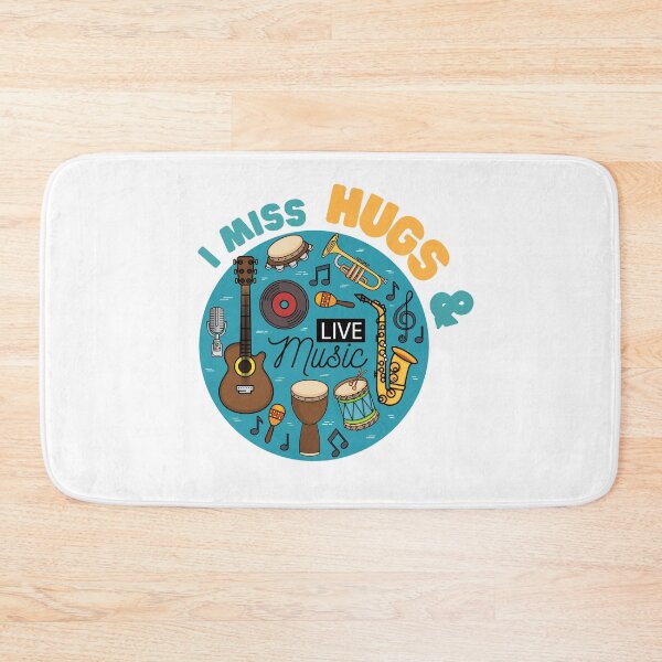Item preview, Retro I Miss Hugs And Live Music designed and sold by casualism.