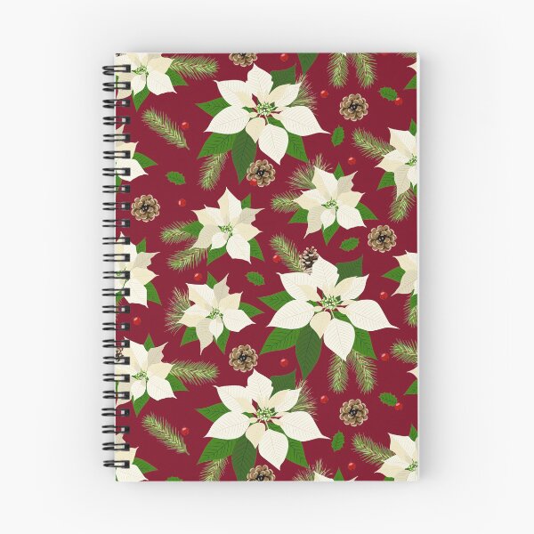 Item preview, Christmas White Poinsettia and Pine designed and sold by jannta.