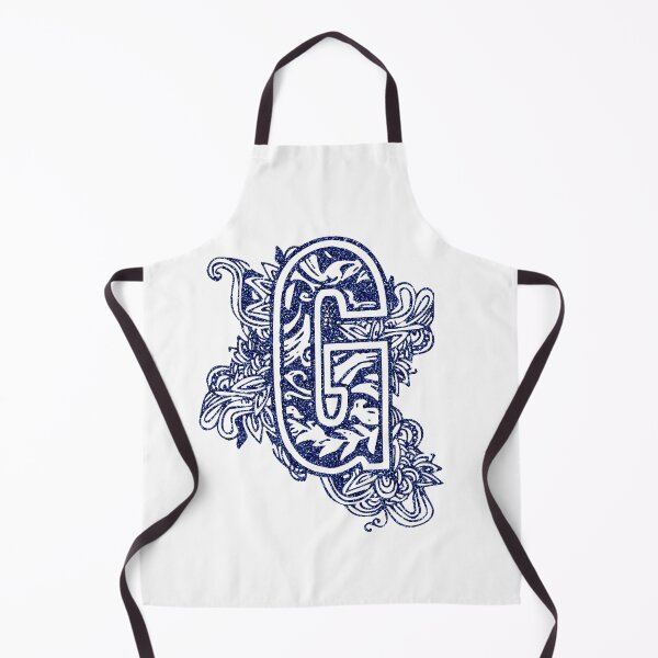 Item preview, Blue glitter floral letter G designed and sold by DarkArtStudio.