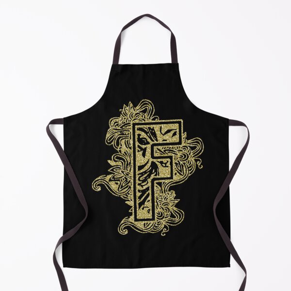 Item preview, Gold floral letter F designed and sold by DarkArtStudio.