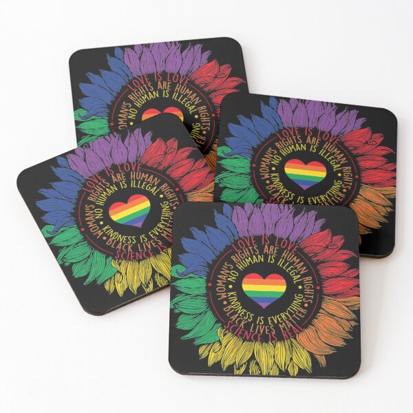 Item preview, Pride LGBT T-Shirt Science Is Real Love Is Love Sunflower Rainbow Gift designed and sold by Biebers2055.