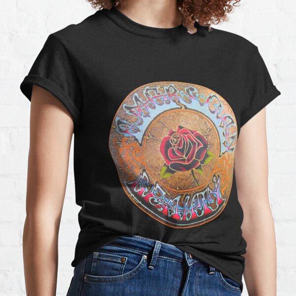 Grateful Dead American Beauty Men_s Soft Fitted 301 Classic T-Shirt
