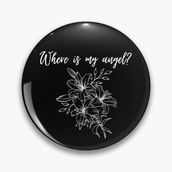 Item preview, Where is my angel? - Blue and grey print (white) designed and sold by AlexiaArts.