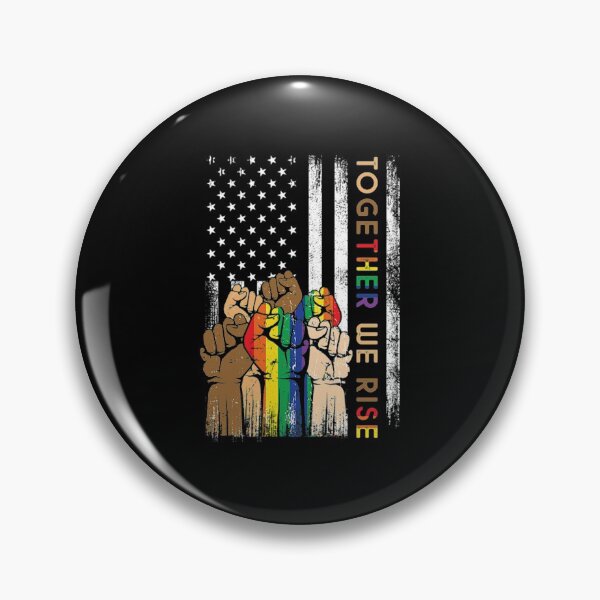 Item preview, Vintage Pride LGBT Together We Rise American Flag Gift Black Lives Matter designed and sold by Biebers2055.