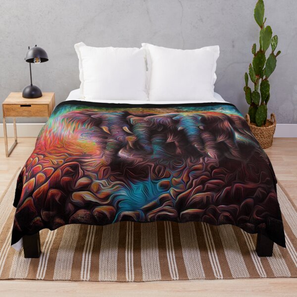 Item preview, Psychedelic elephant group in desert designed and sold by lucky-fern.
