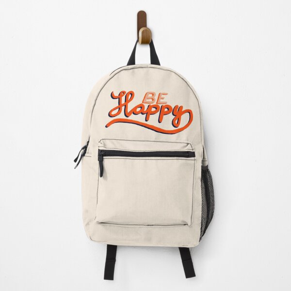 Item preview, Be Happy Positive Hand Drawn Typography designed and sold by OneLook.
