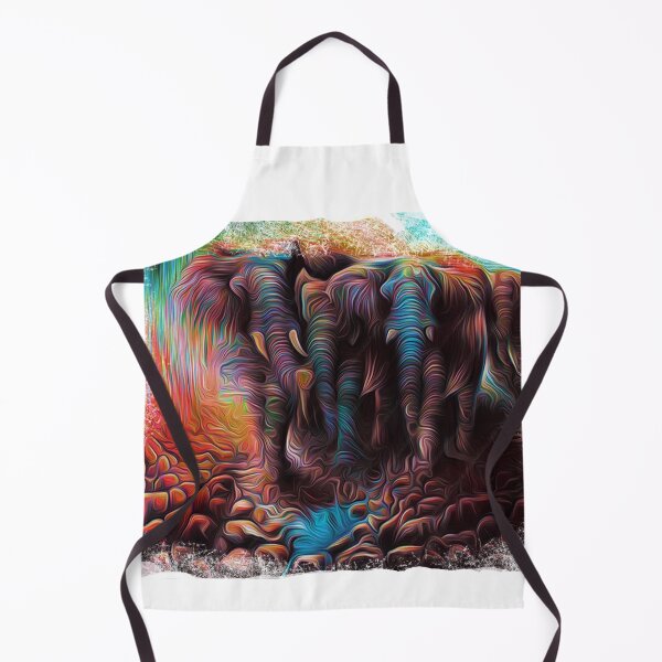 Item preview, Psychedelic elephant group in desert designed and sold by lucky-fern.