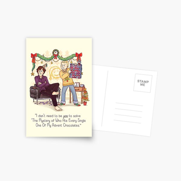 The Mystery of the Advent Chocolates Postcard