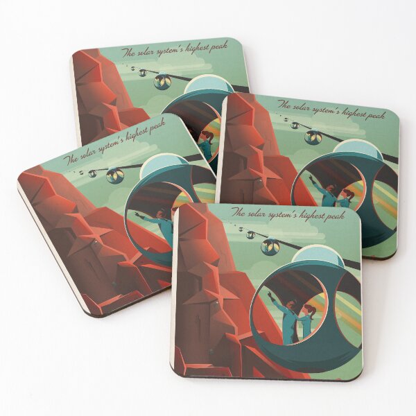 Item preview, Olympus Mons: Mars Vintage Travel Poster designed and sold by bellatierra.