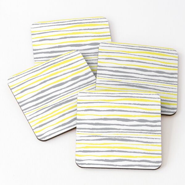 Item preview, TRIBUTE PANTONE 2021 YELLOW AND GREY BRUSHSTROKES designed and sold by artmosphdesign.