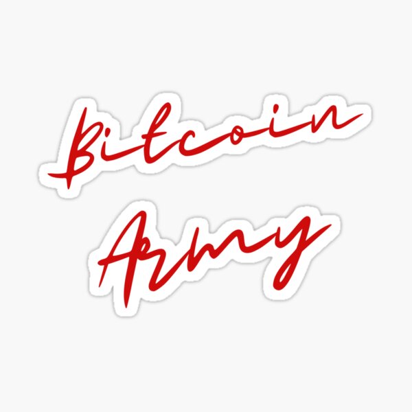 Armée Bitcoin Sticker