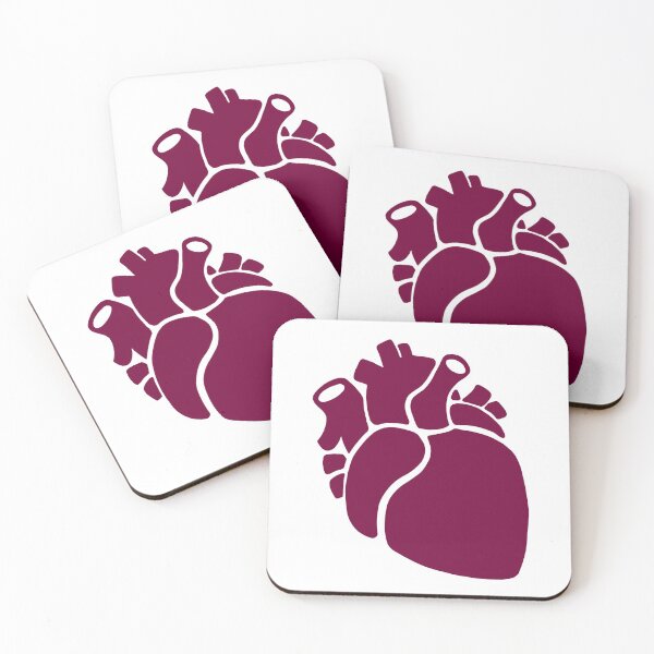 Item preview, Raspberry Anatomical Heart Silhouette designed and sold by scorpiondoctor.