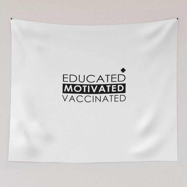 Item preview, educated motivated vaccinated designed and sold by damone7.