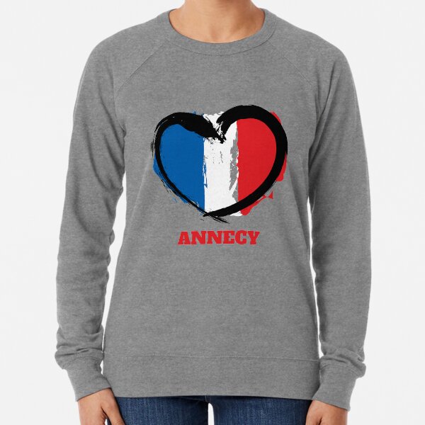 Love French City Annecy. Perfect Gift for Valentines Lightweight Sweatshirt