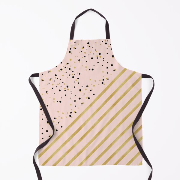 Item preview, Gold and Black Dots and Diagonal Gold Bengal Stripes Mixed Pattern designed and sold by squishyrainbow.