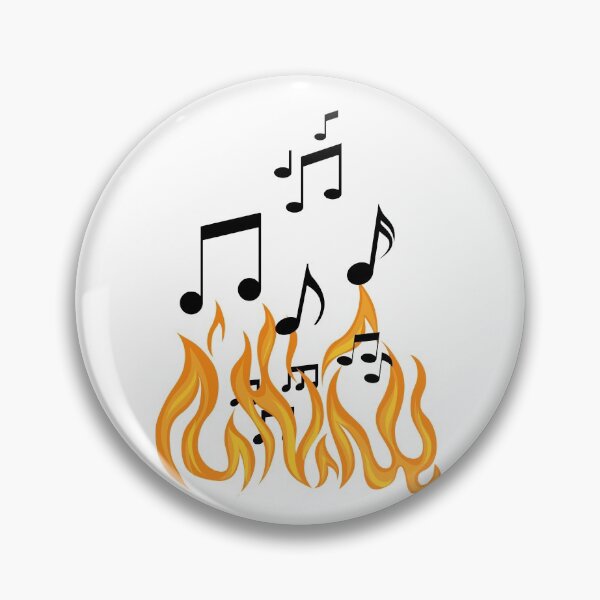 Item preview, Music Note Flames 1 designed and sold by kyds.