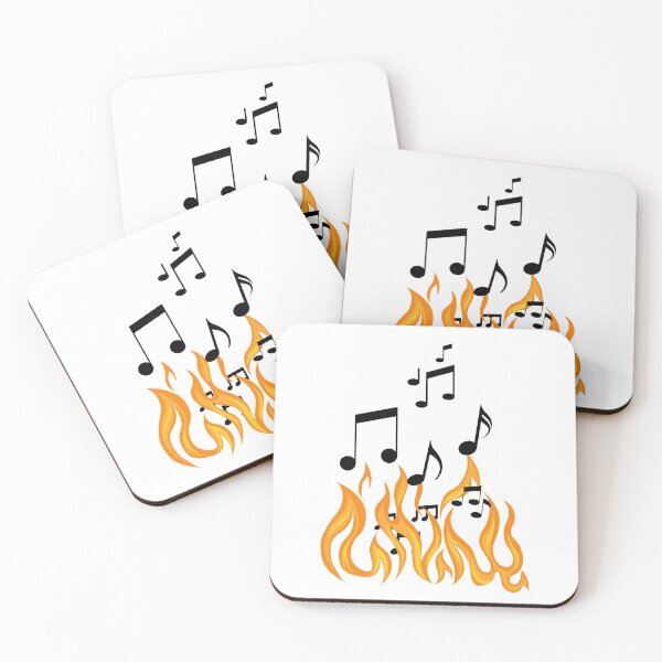 Item preview, Music Note Flames 1 designed and sold by kyds.